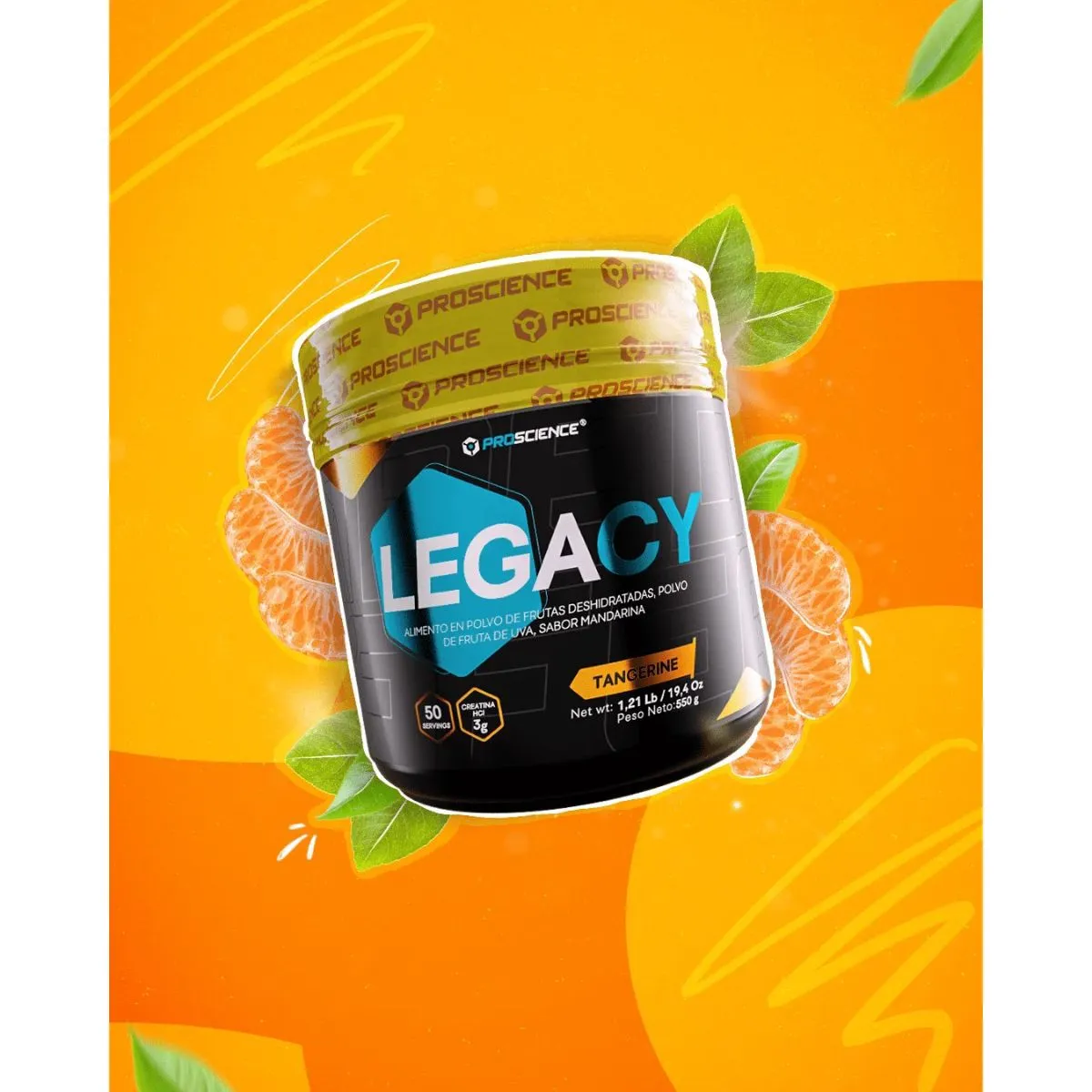 PROSCIENCE - Legacy Creatina HCL x50 Servicios Proscience mandarina