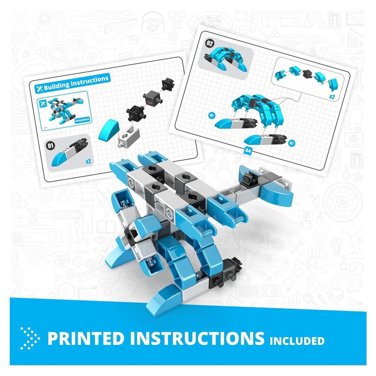 ENGINO - Juego De Construcción Aviones 5 En 1 Niño Bloques Para Armar