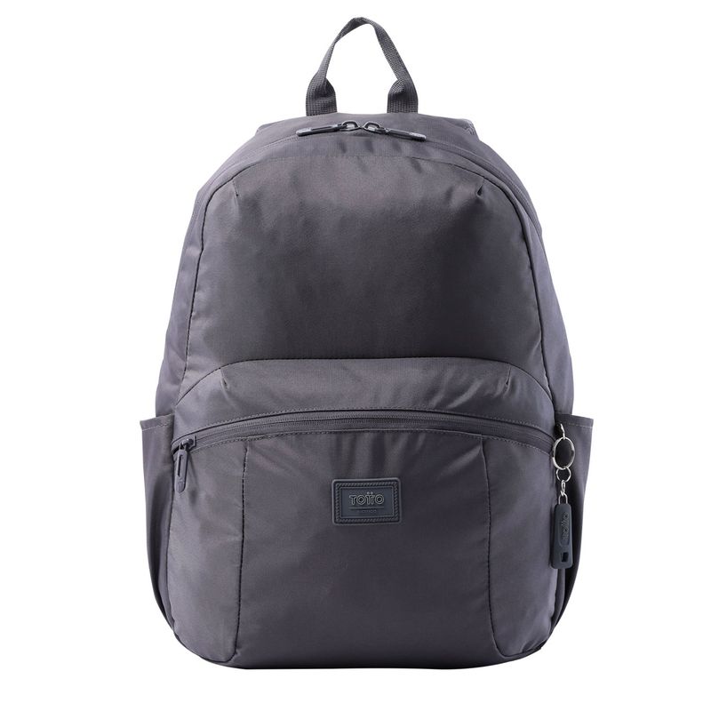 TOTTO - Morral Universitario Porta PC 14" Trik M Gris Unisex