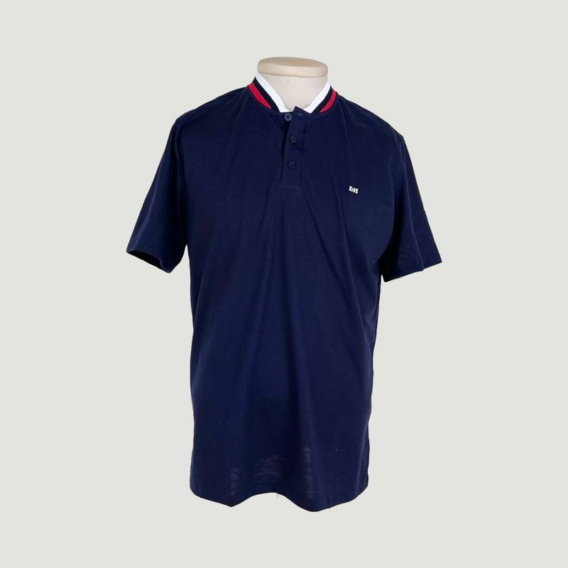 L Y H - Camiseta Para Hombre Manga Corta Azul Marca L&H