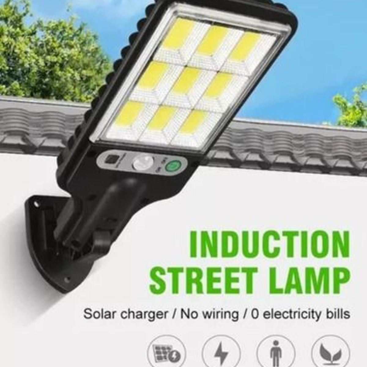 HOME - Lampara para Exterior Solar Led de 30w Sensor de movimiento