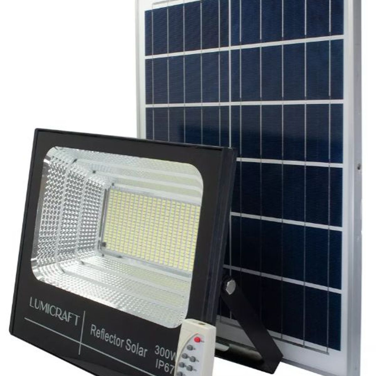 HOME - Reflector solar 300w Lampara led Control remoto Exterior Inalambrico