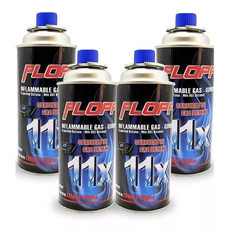 GENERICO - Tanque Gas Butano X4 Cocina Soplete Encendedor Camping