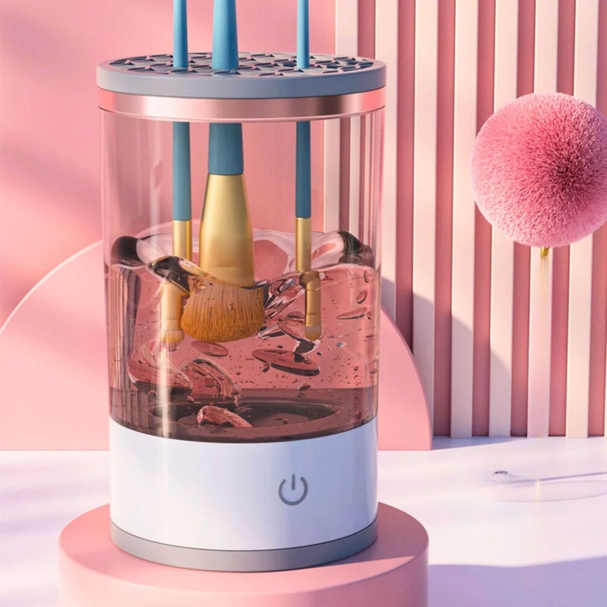 GENERICO - Lavadora Limpiador De Maquillaje Para Set De Brochas