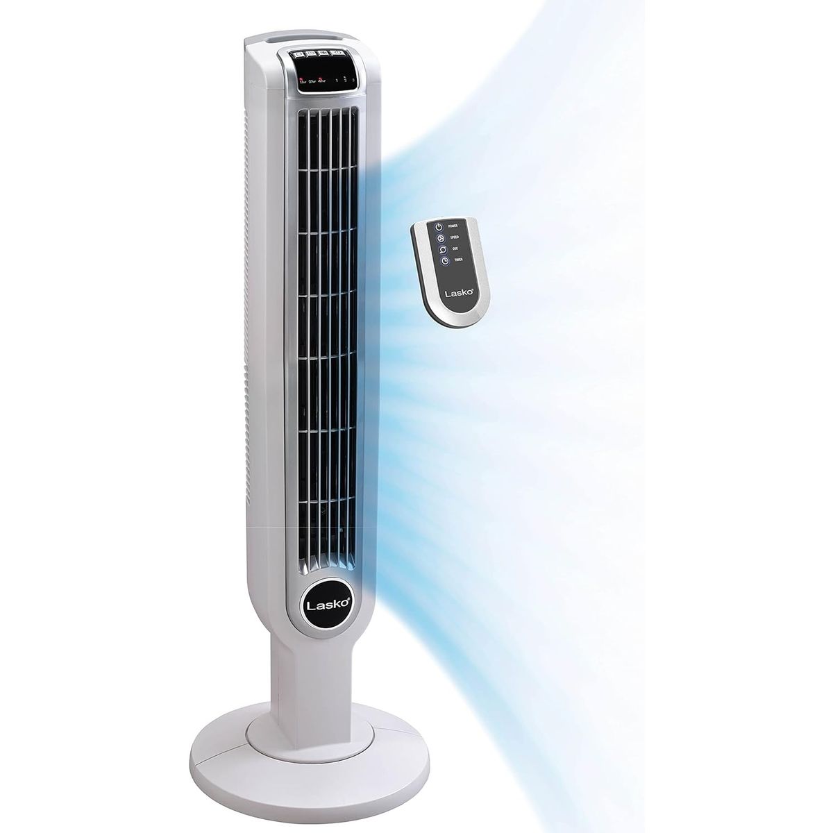 LASKO - Ventilador de Torre Ahorrador y Silencioso Control Remoto 92cm Lasko
