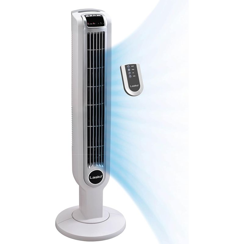 LASKO - Ventilador de Torre Ahorrador y Silencioso Control Remoto 92cm Lasko