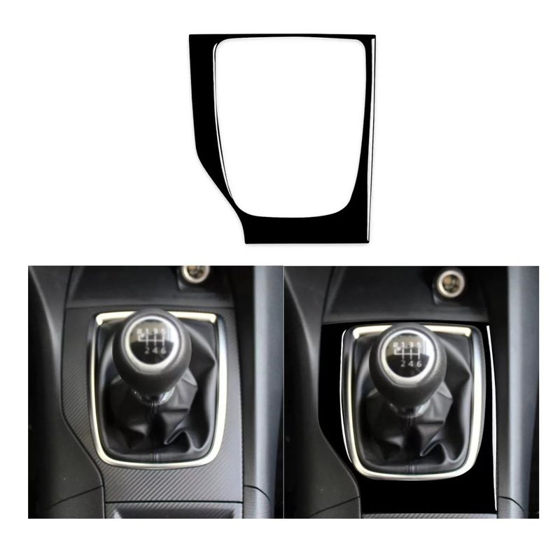 GENERICO - accesorios mazda 3 cubierta base palanca pianoblack2014-2017