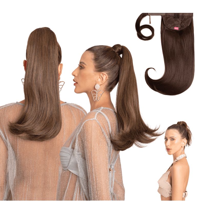 MY DOLL HAIR - Ponytail Paris 18 pulgadas - Castaño Claro