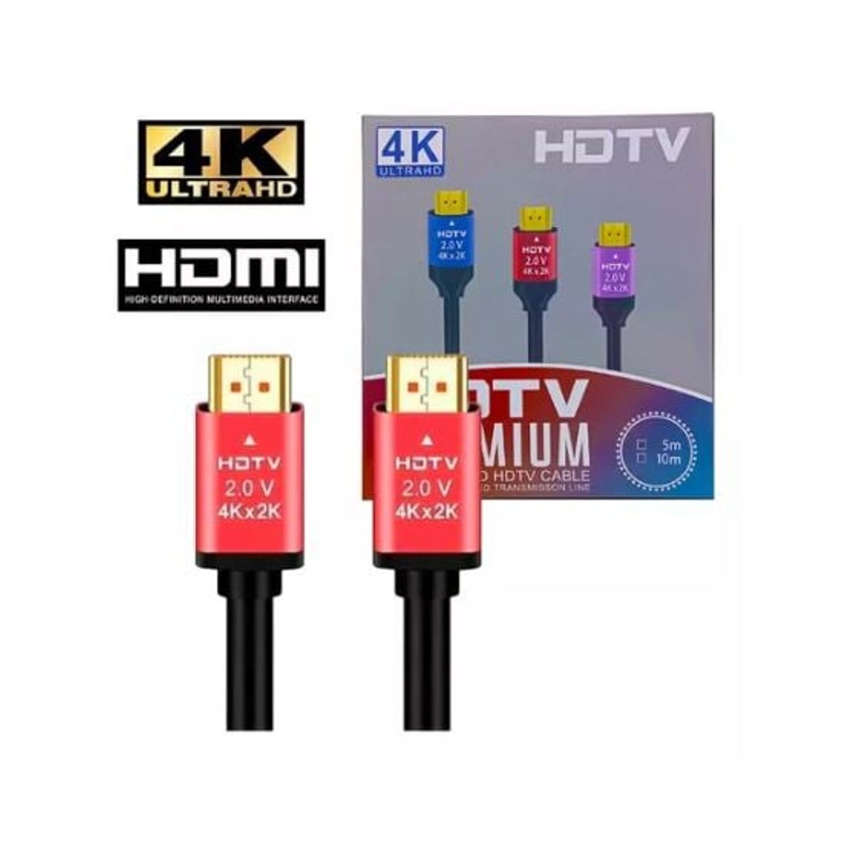 DIANSHENG - Cable Hdmi/ Hdtv 4k Ultra Hd 2k De 20 Metros Alta Calidad