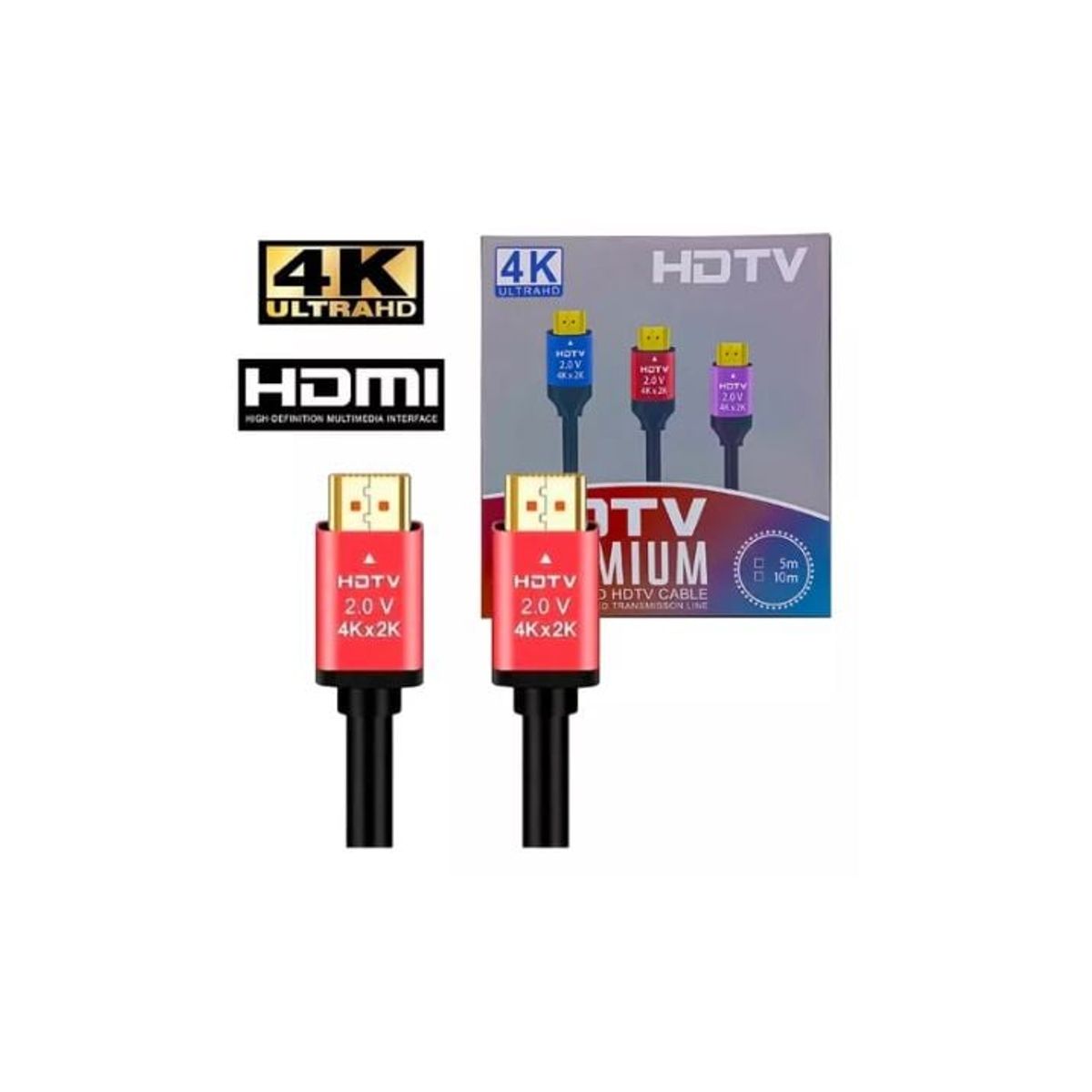 DIANSHENG - Cable Hdmi/ Hdtv 4k Ultra Hd 2k De 20 Metros Alta Calidad