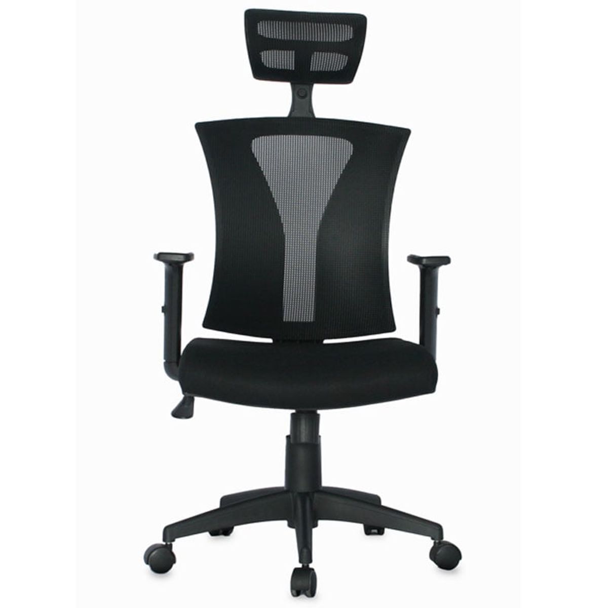 GENERICO - Silla de oficina praga Gerencial con cabecero Ergonómico Negra