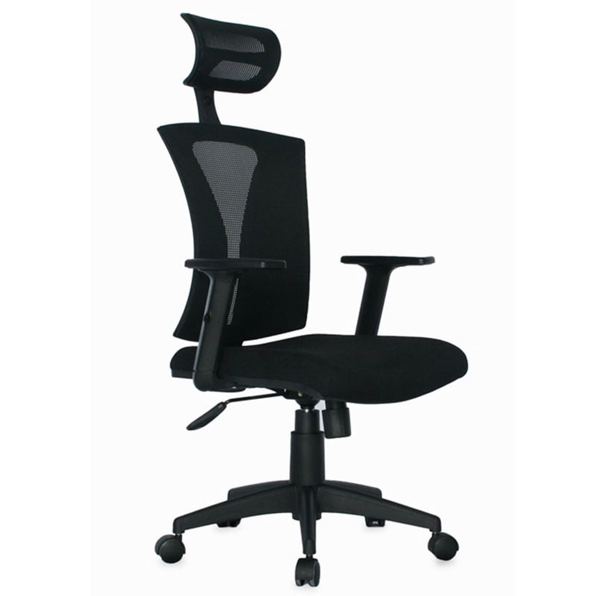 GENERICO - Silla de oficina praga Gerencial con cabecero Ergonómico Negra