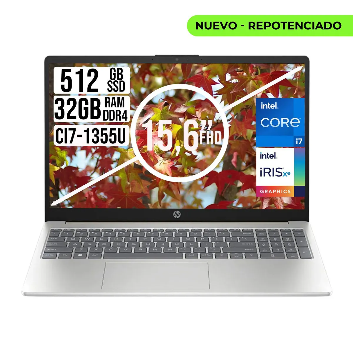 HP - PORTATIL HP INTEL CORE I7-1355U SSD 512GB RAM 32GB LED 15,6 FULL HD