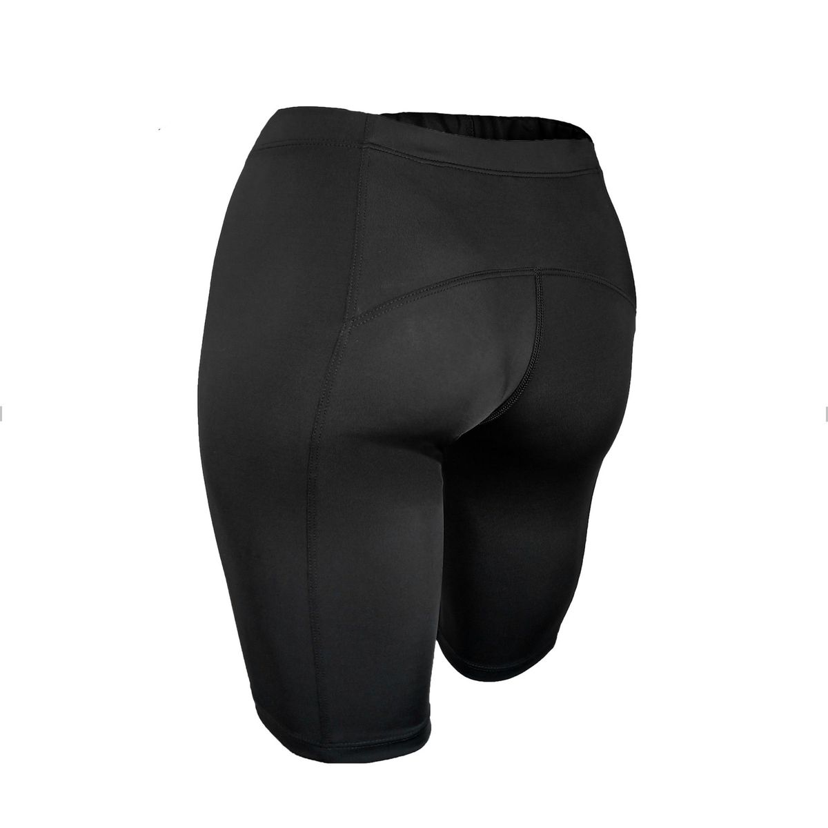 SPORT - Lycra Elástica Para Hombre Pantaloneta Negra Deportiva Ajustada