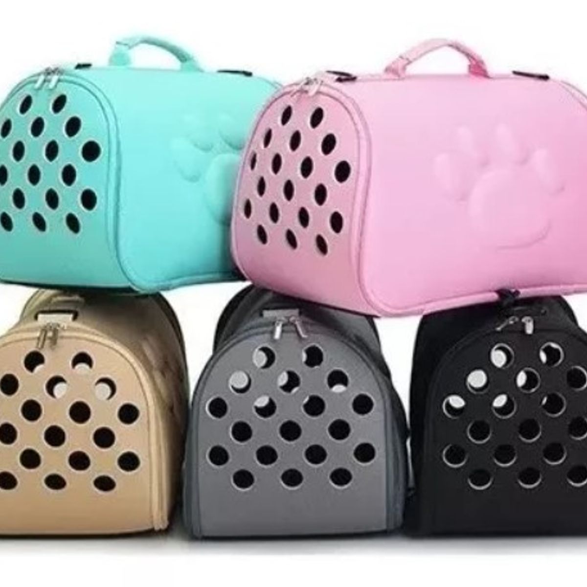 WUUFU - Bolso Maletin Guacal Mascotas Perro Gato Plegable Negro