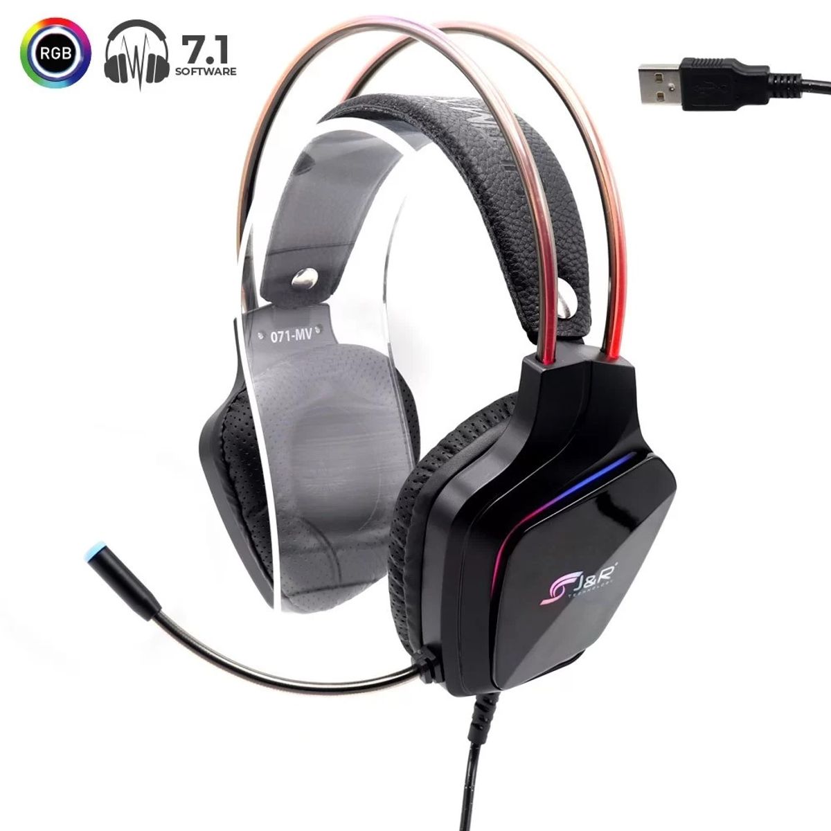 JYR TECHNOLOGY - Diadema Gamer Jyr 071-Mv Geometric