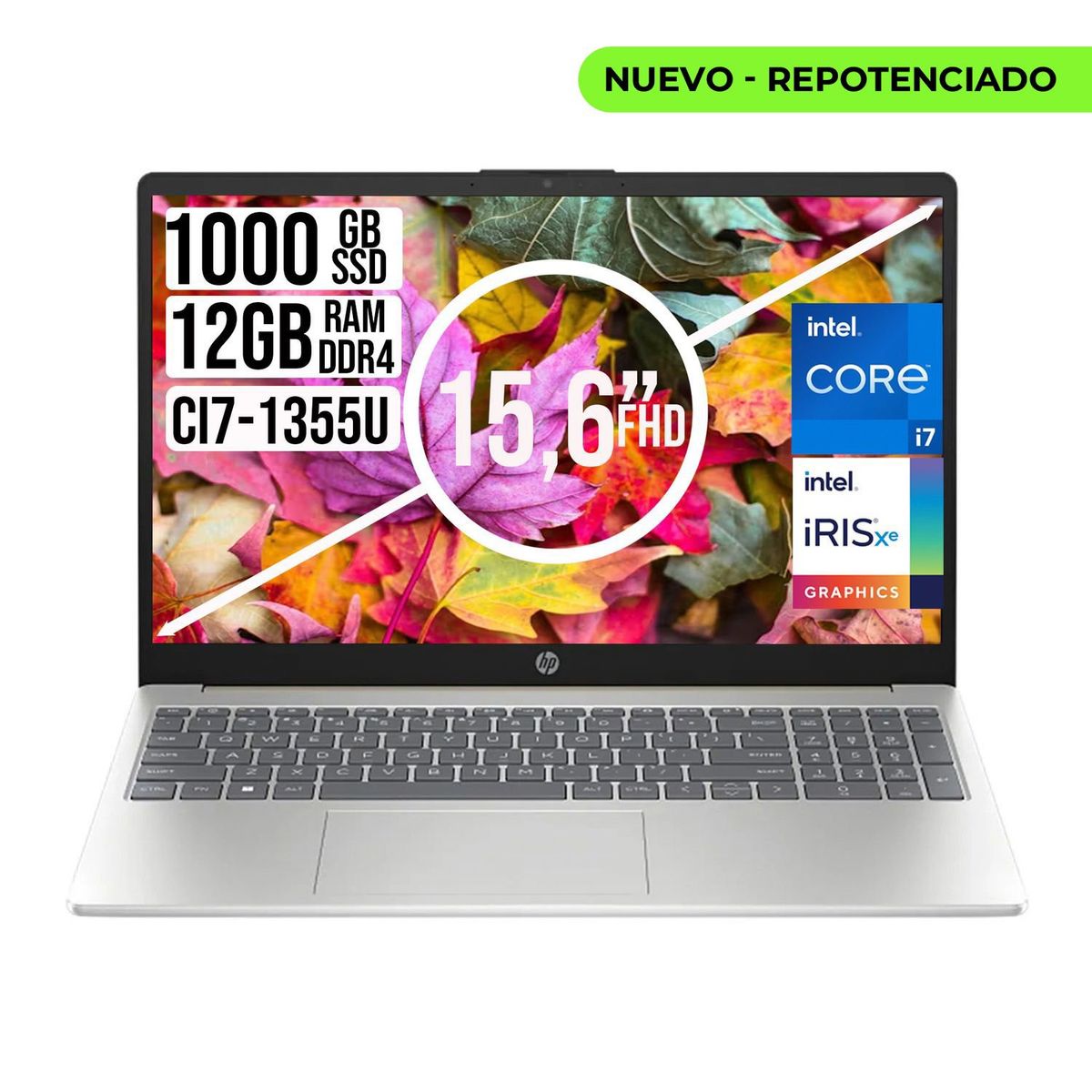 HP - PORTATIL HP INTEL CORE I7-1355U SSD 1TB RAM 12GB LED 15,6 FULL HD
