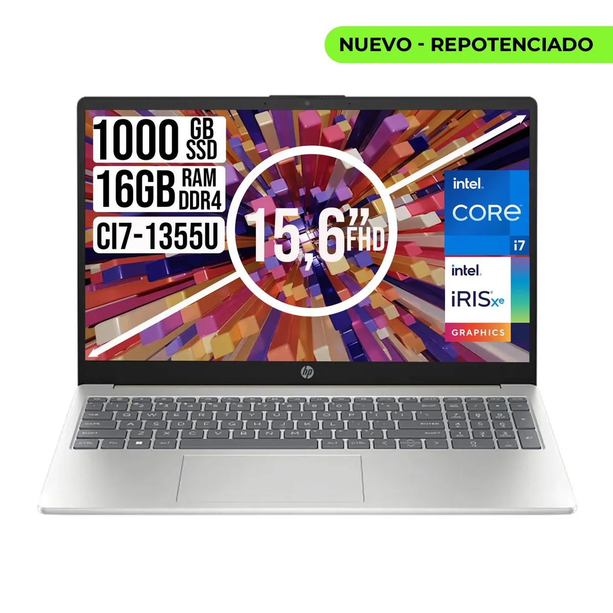 HP - PORTATIL HP INTEL CORE I7-1355U SSD 1TB RAM 16GB LED 15,6 FULL HD