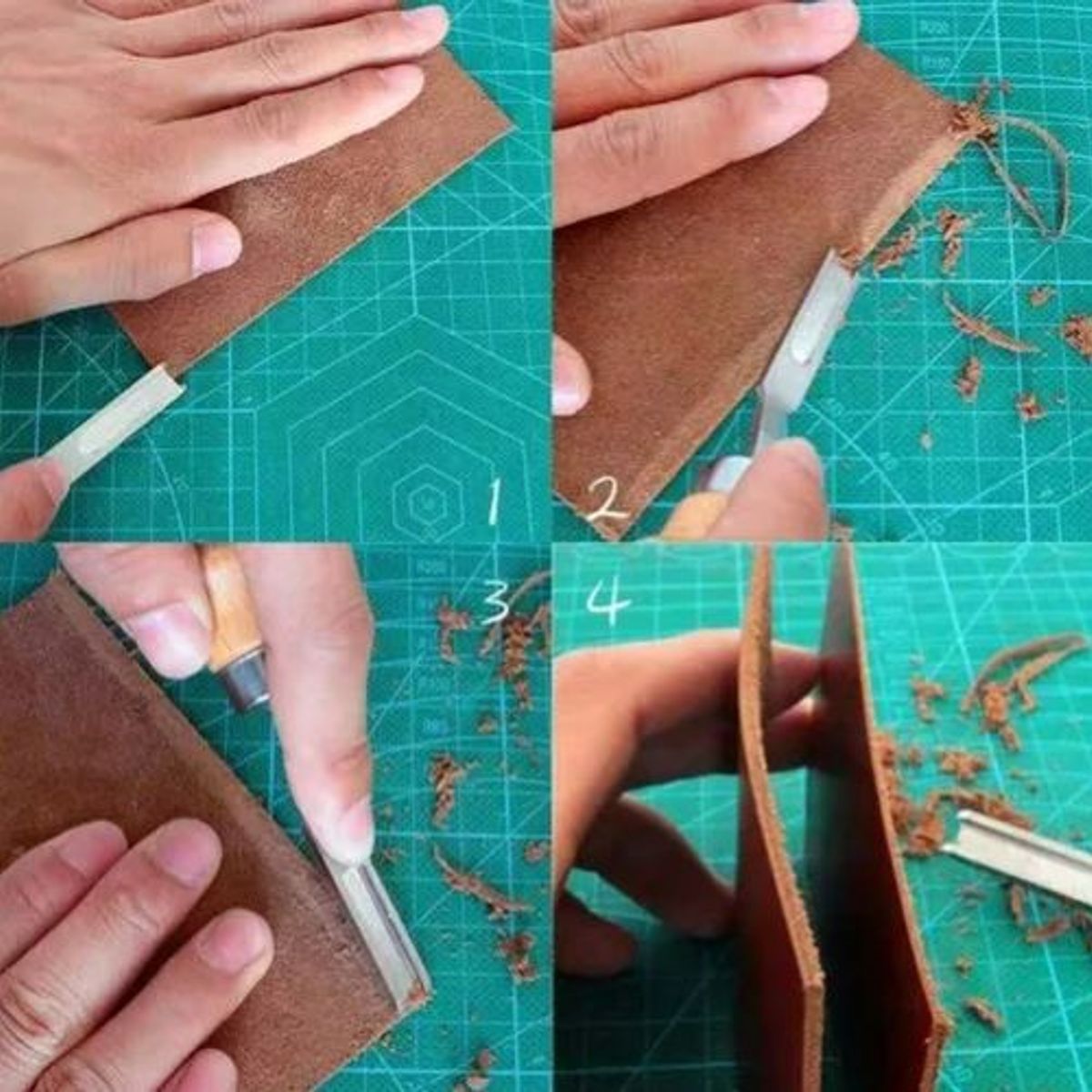 GENERICO - Matacantos Frances Para Trabajar Borde Cuero Marroquineria 8 mm