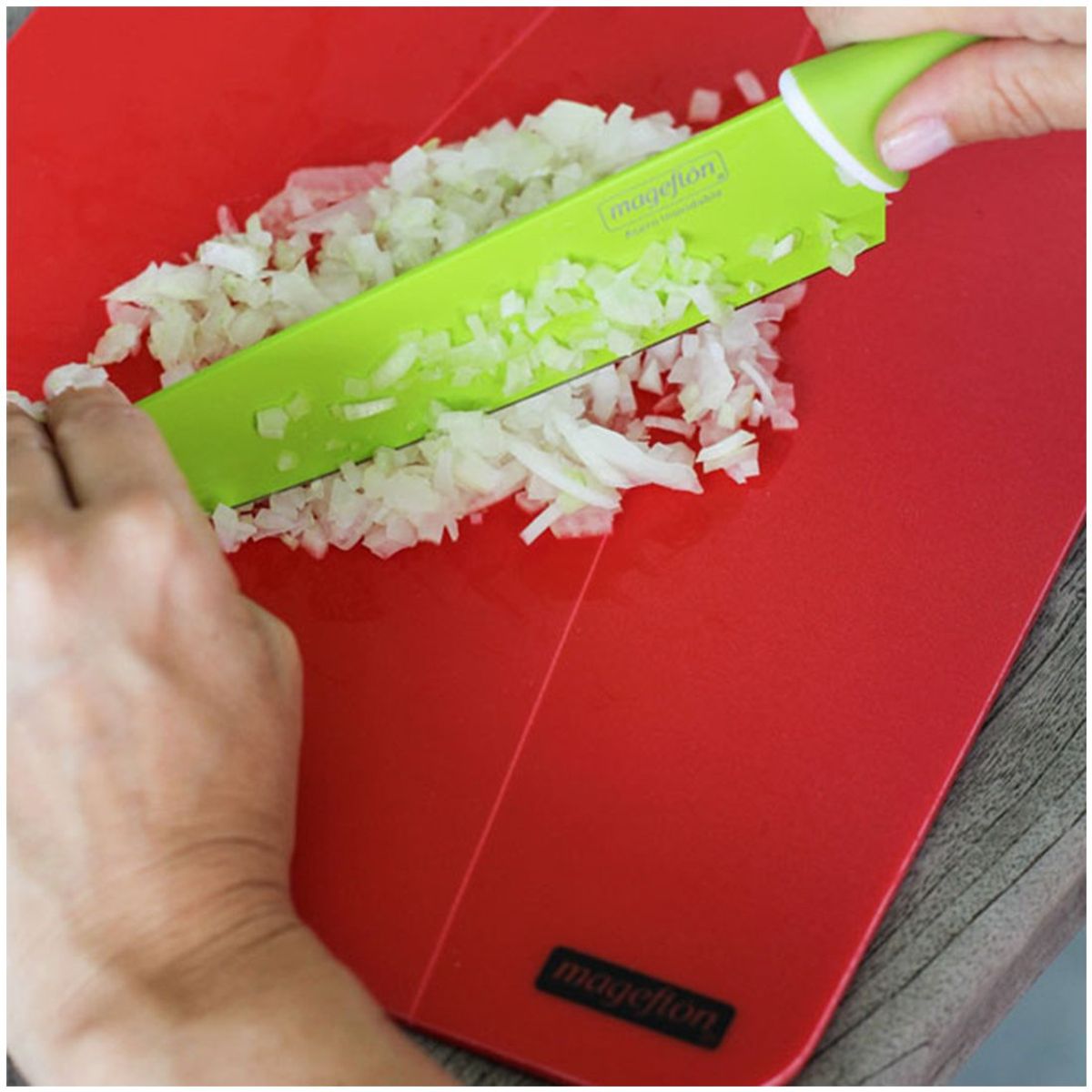 MAGEFLON - Set 2 Tablas De Cortar Picar Plegable Antideslizante 23x39cm