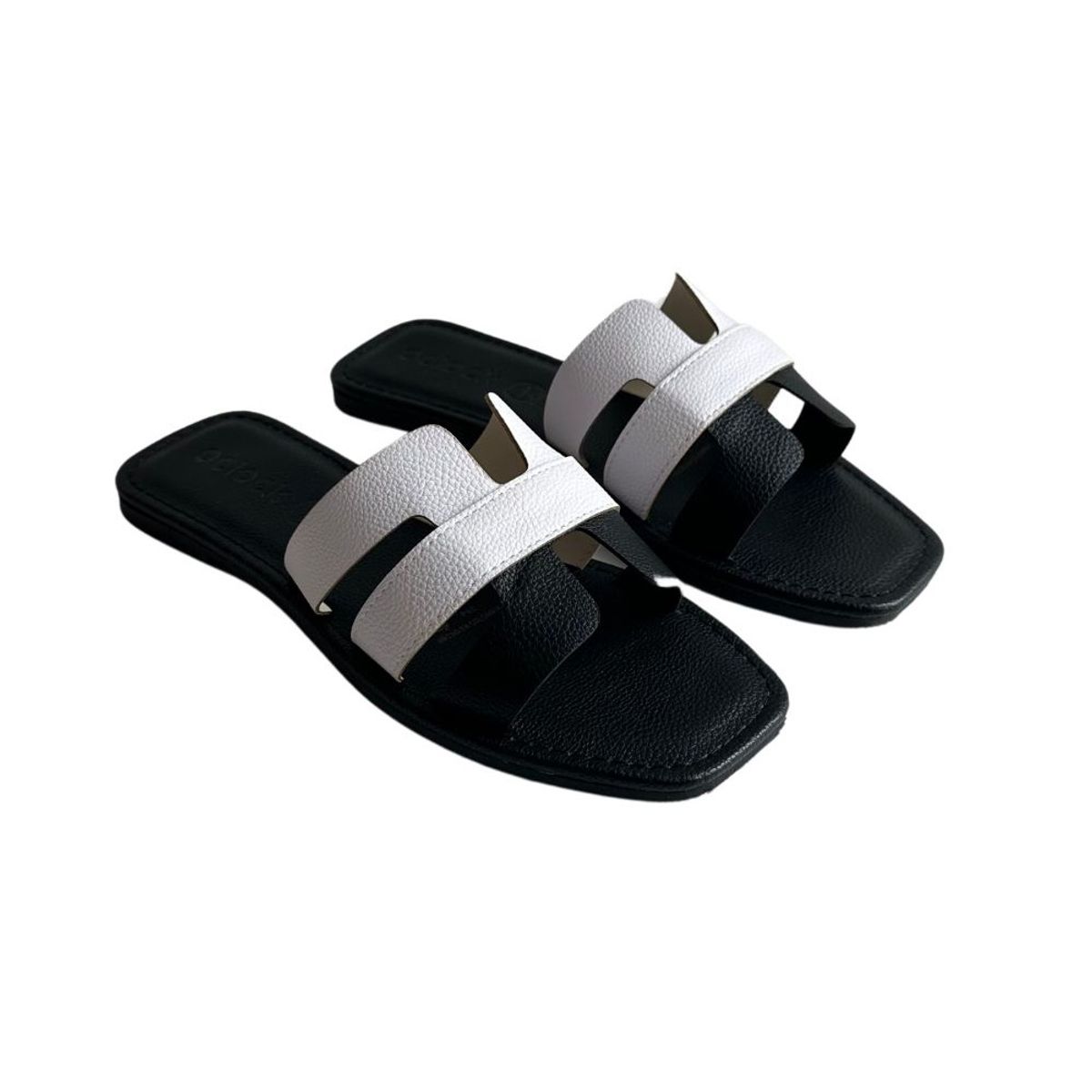 OCLOCK - Sandalia Libia Blanco Negro