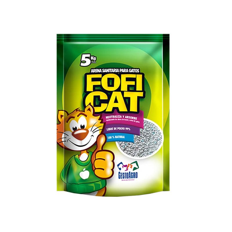 FOFI CAT - Arena Para Gatos Foficat Con Aroma Manzana 5Kg