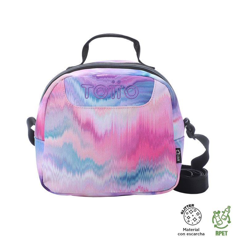 TOTTO - Lonchera Para Mujer  Borrador Glitter Rosada