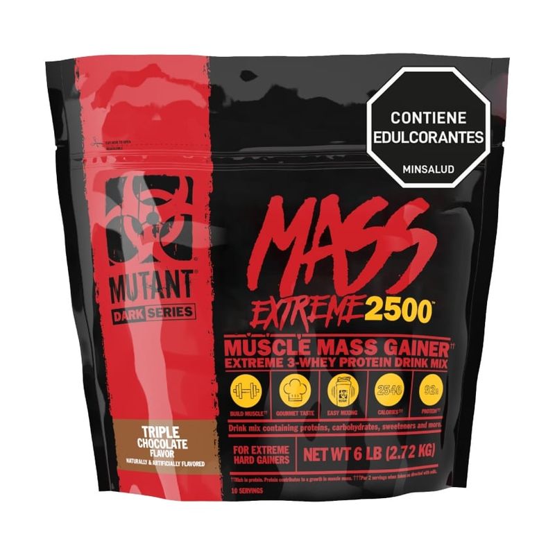 MUTANT - Mutant Mass Extreme 2500 6 libras - Triple Chocolate