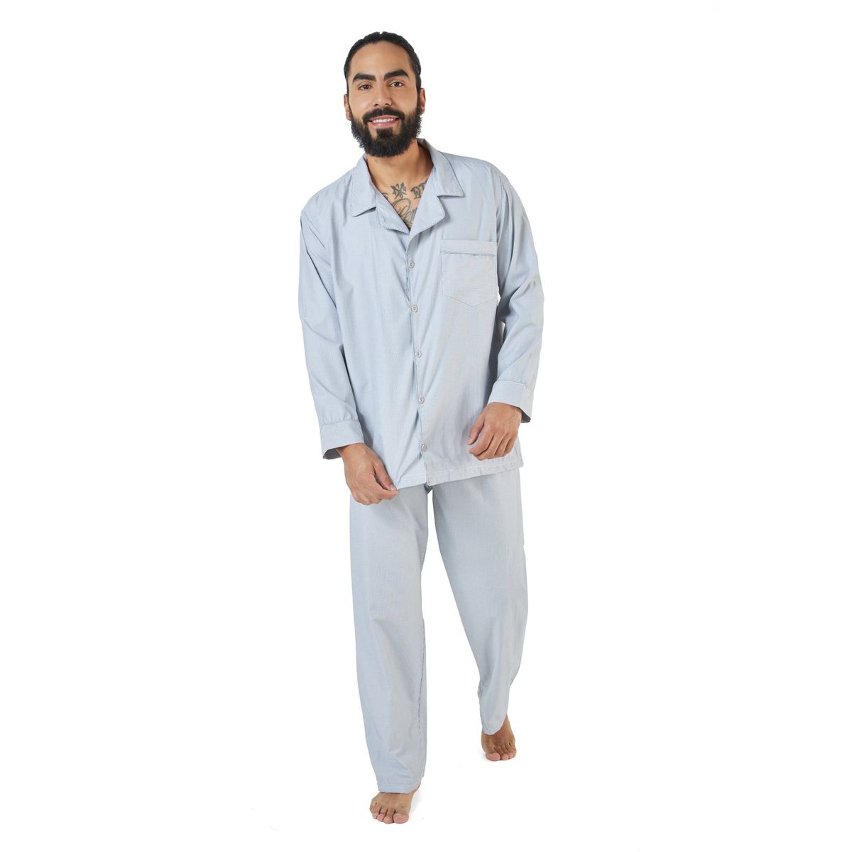 SANTANA - Pijama Hombre Carlos Gris