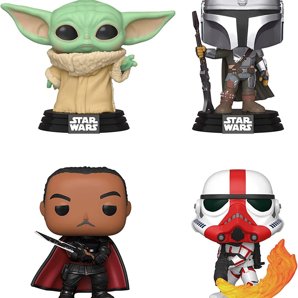 GEF - Funko Pop Star Wars Madalorian Baby Yoda Gideon 4pack Origin