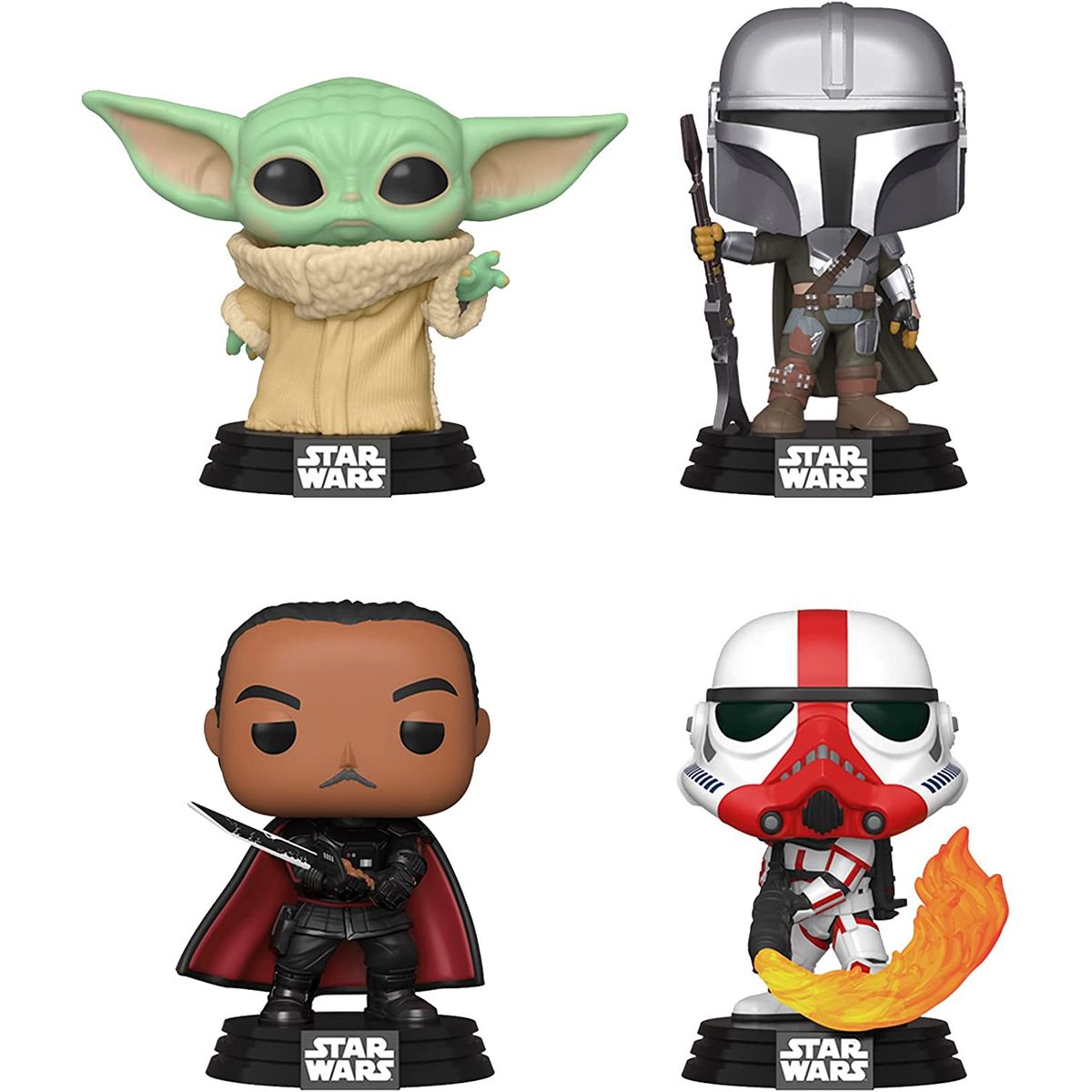 GEF - Funko Pop Star Wars Madalorian Baby Yoda Gideon 4pack Origin