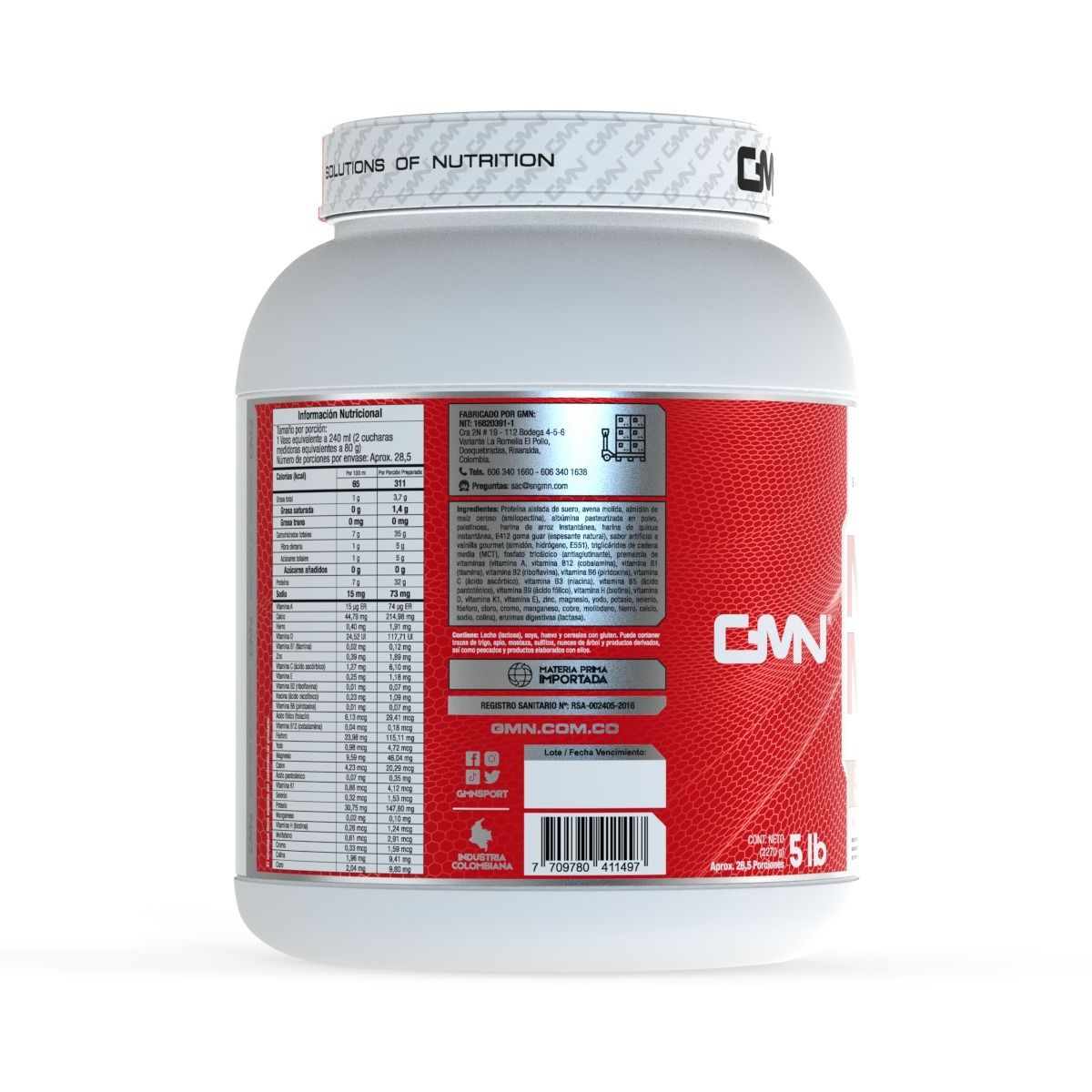 GMN - Nitro Mass Whey Protein 5 libras GMN