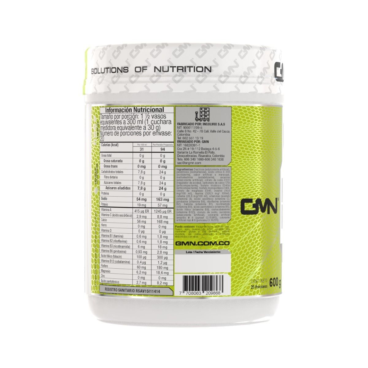 GMN - Hidro Power Energizante 600gr Gmn