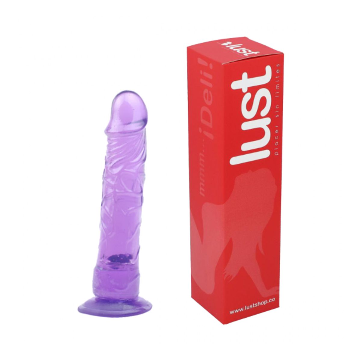 LUST - Consolador Realista Con Base De Succión Morado