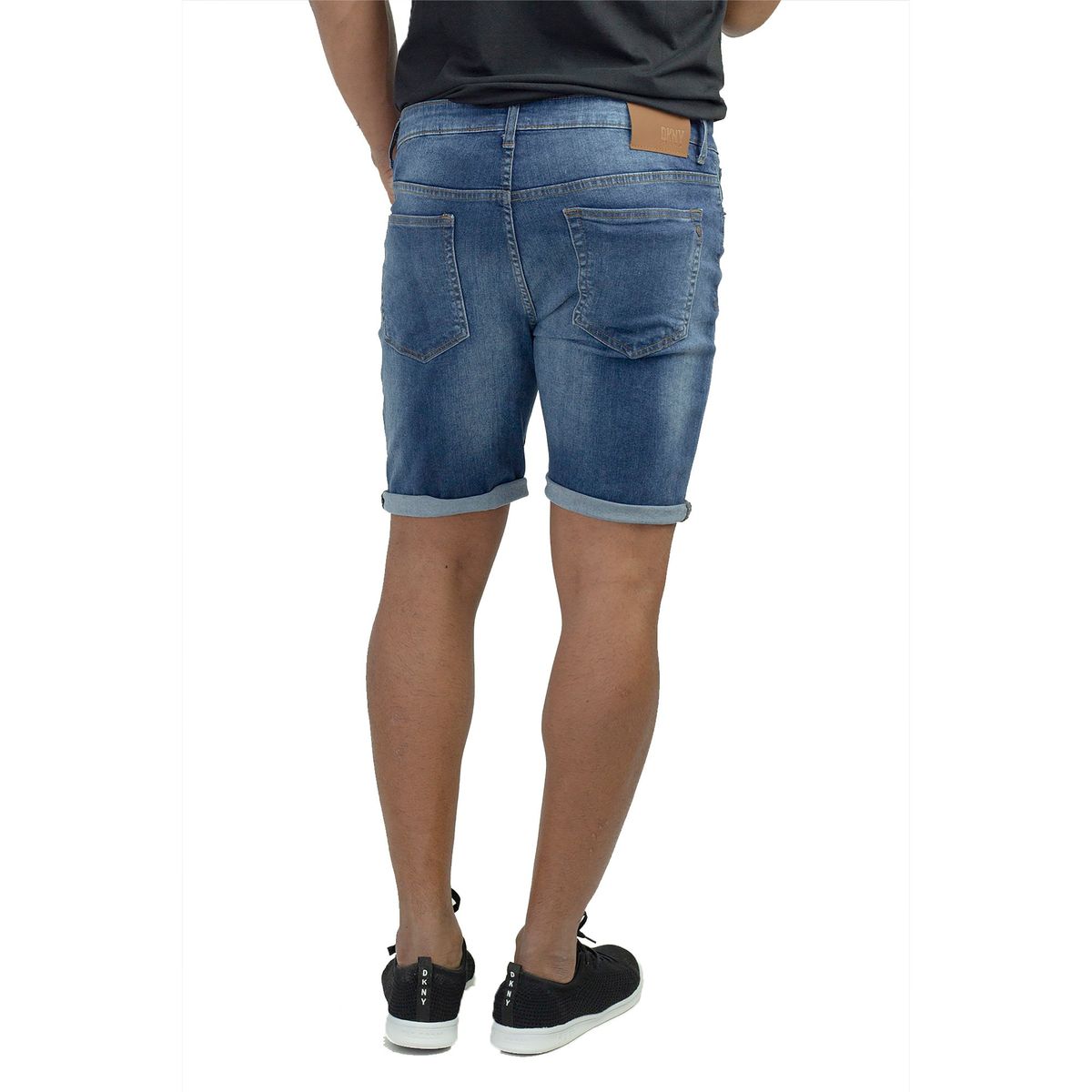 DKNY - Bermuda Jean Dkny Original Azul Para Hombre