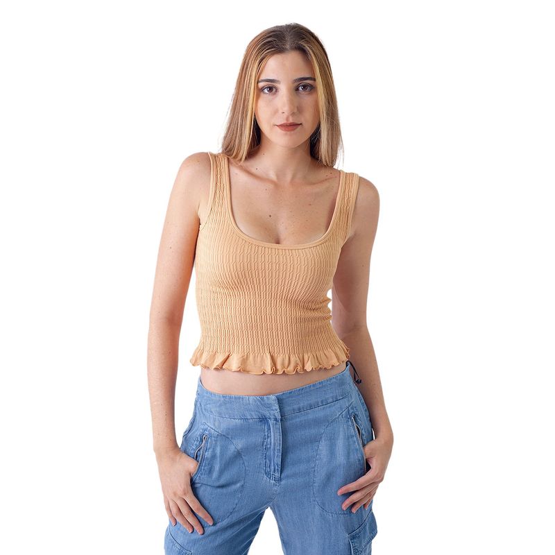 DKNY - Top Blk Dkny para Dama Naranja