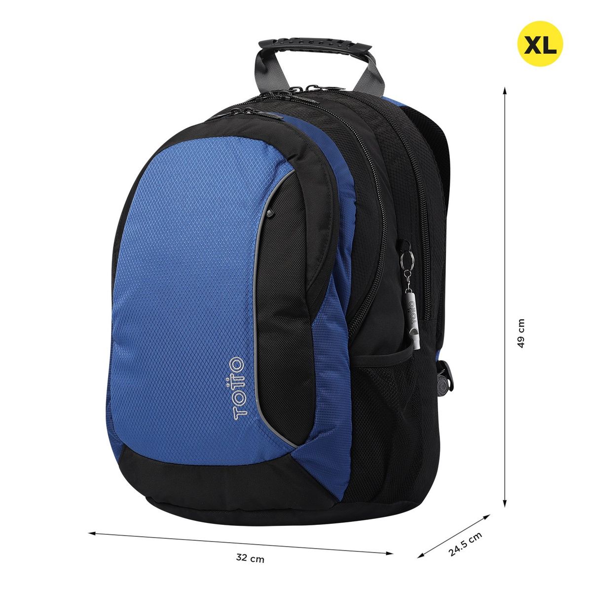 TOTTO - Morral Titanio Con Porta Pc De 15.4"