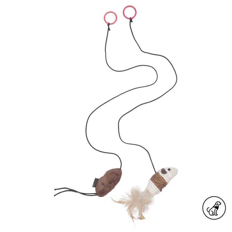 TOTTO - Juguete para mascota Finger Set X2 Café