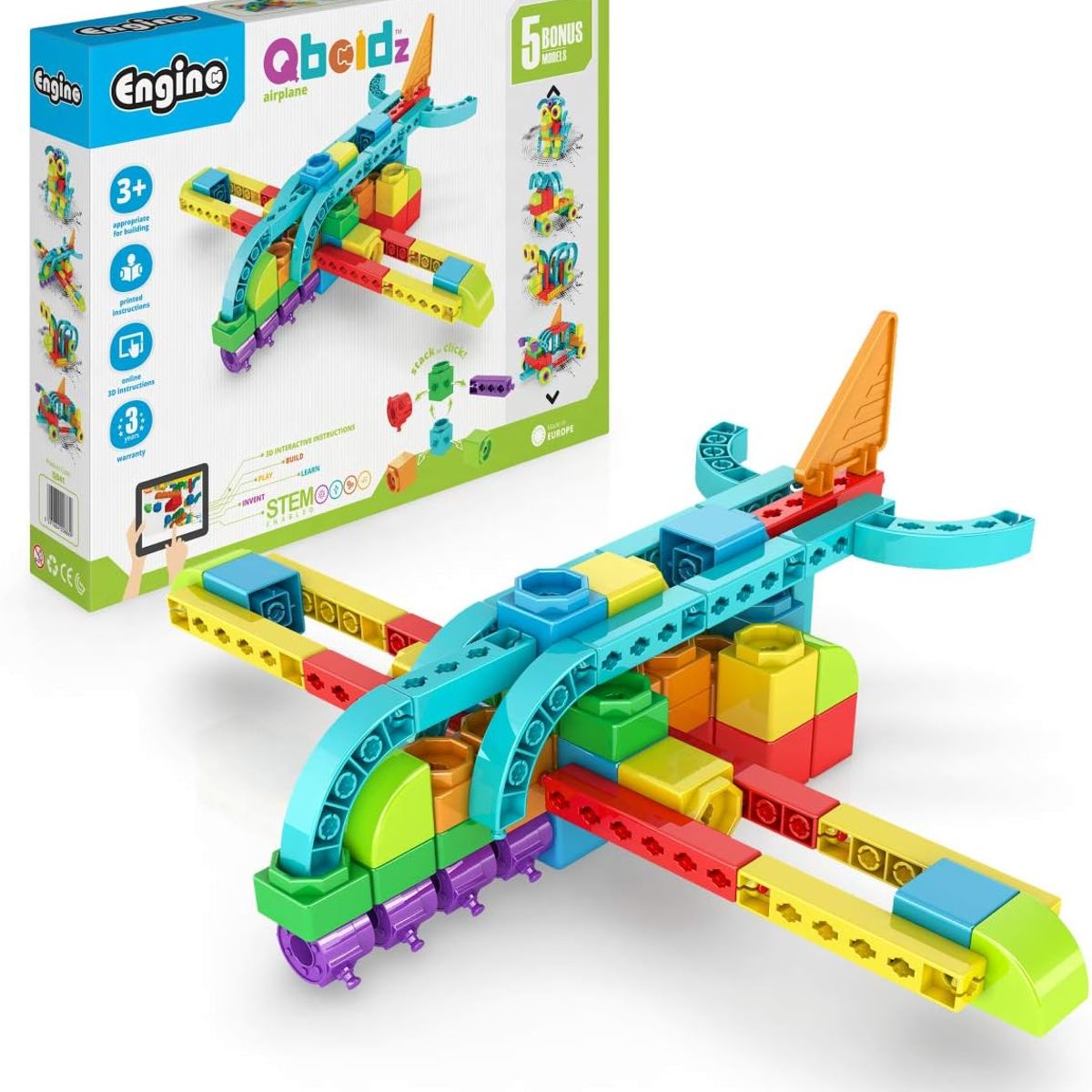 ENGINO - Juego De Construcción Aeroplano 5 En 1 Bloques Para Armar