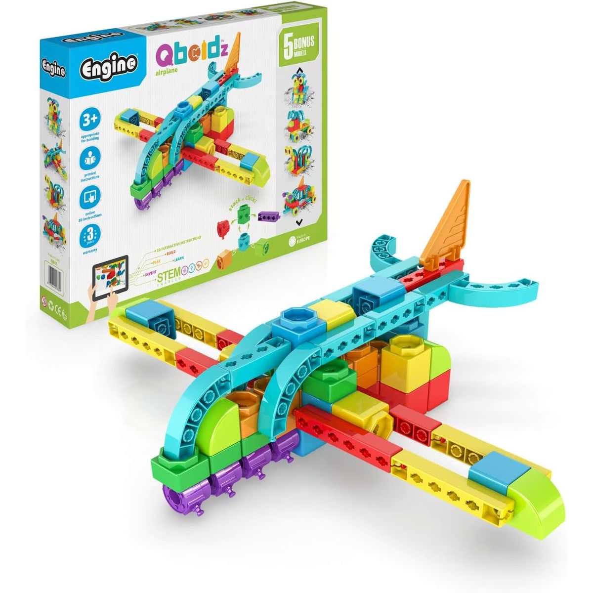 ENGINO - Juego De Construcción Aeroplano 5 En 1 Bloques Para Armar