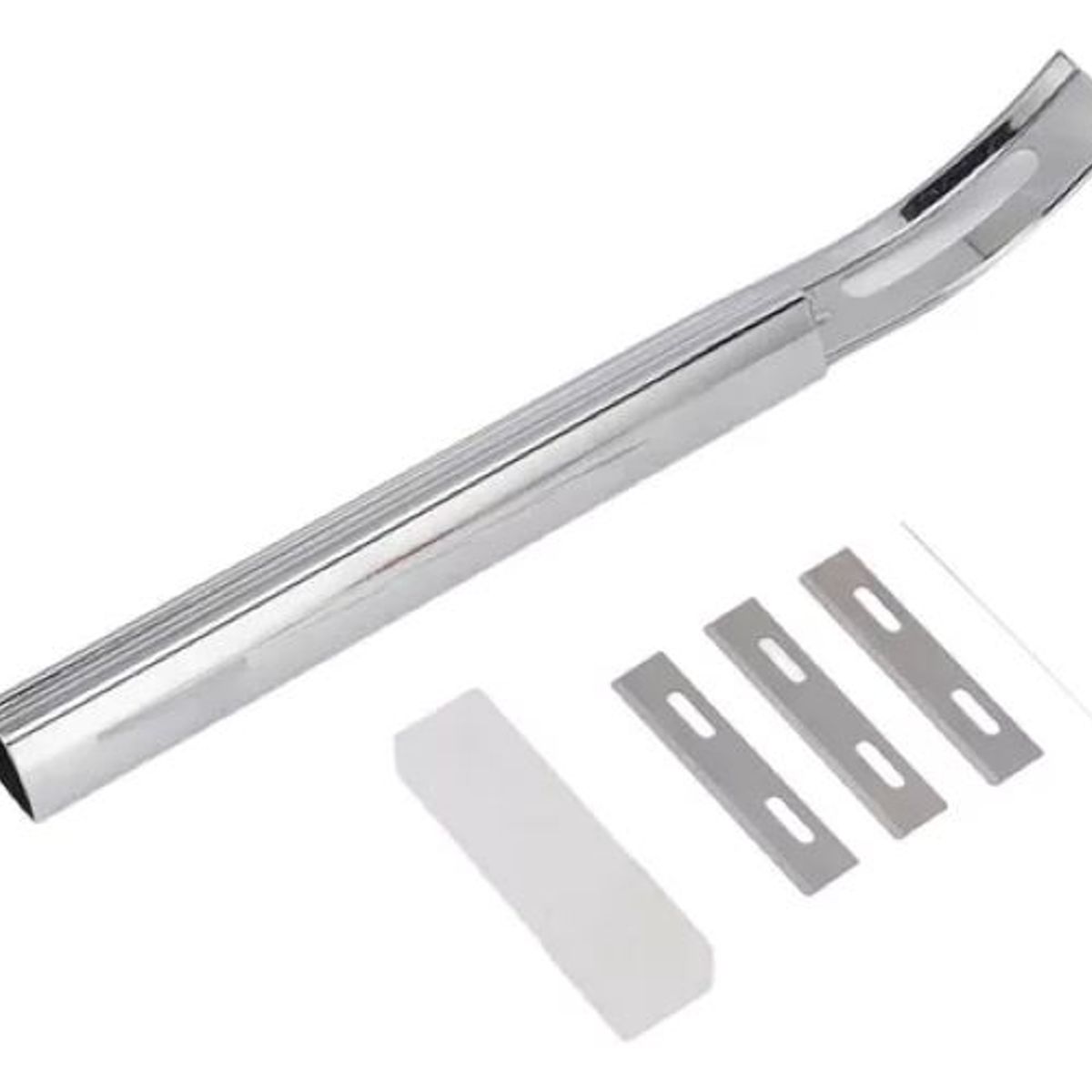 GENERICO - Cuchilla Para Desbaste Manual En Cuero Trabajado A Mano - Plateada