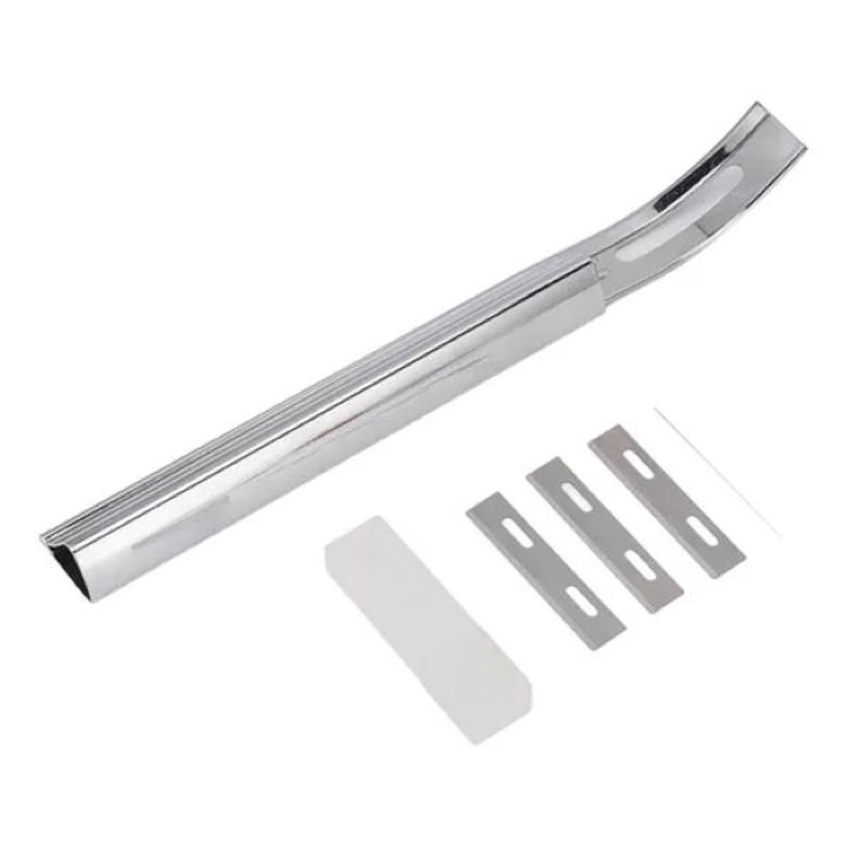 GENERICO - Cuchilla Para Desbaste Manual En Cuero Trabajado A Mano - Plateada