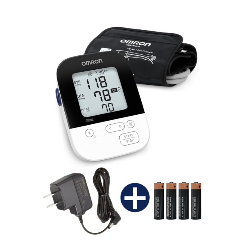 OMRON - Tensiómetro brazo auto bluetooth hem7156t + Adaptador de CA HHP-AM01 L