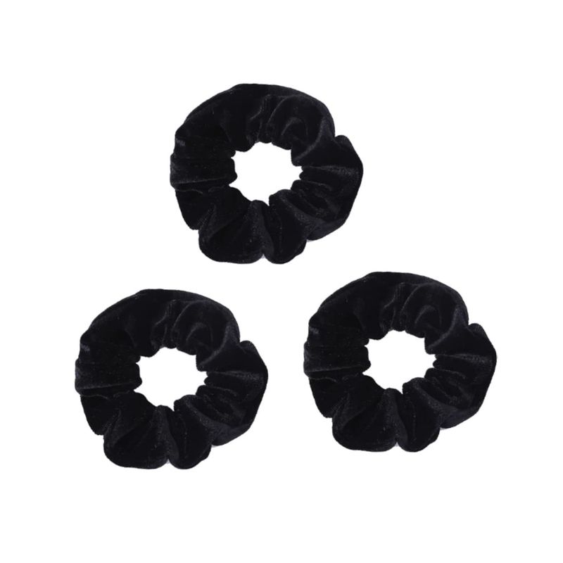 GENERICO - Colita X 3 Unid Moña Scrunchie Caucho Para Cabello De Terciopelo-