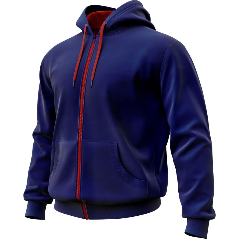 SEVEN ONE - Hoodie Buzo con cremallera Algodon Perchado 280Gr  Seven One - Hombre