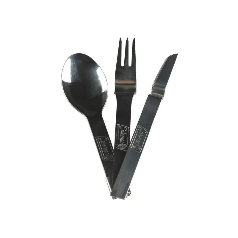 COLEMAN - Cubiertos Plegables Para Camping Coleman, de Acero Inoxidable