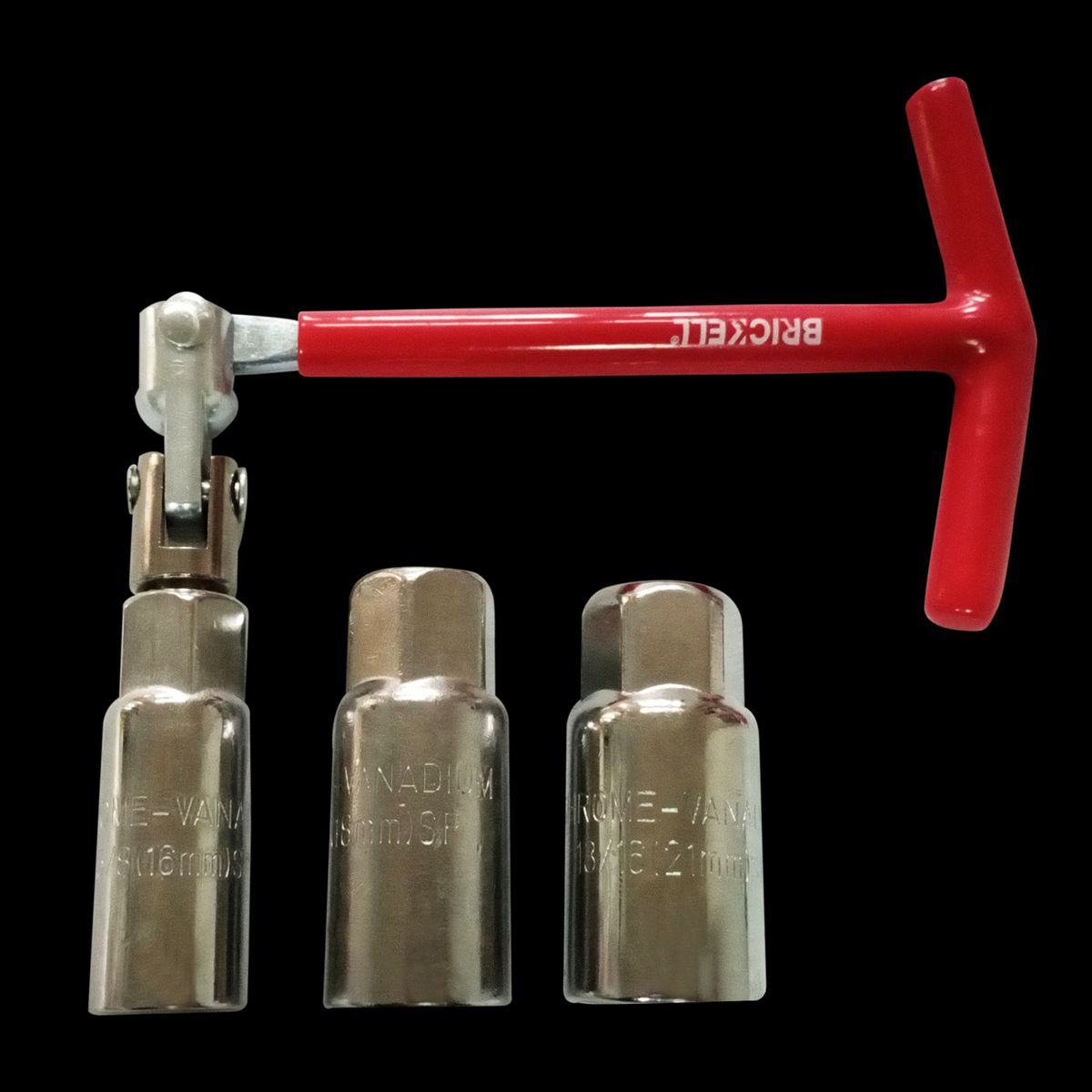 BRICKELL - Llave En T Para Extraer Bujías 16 Mm - 18 Mm - 21 Mm