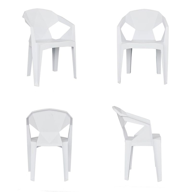 BONNO - Set X 4 Und Silla Diseño River Blanco Bonno