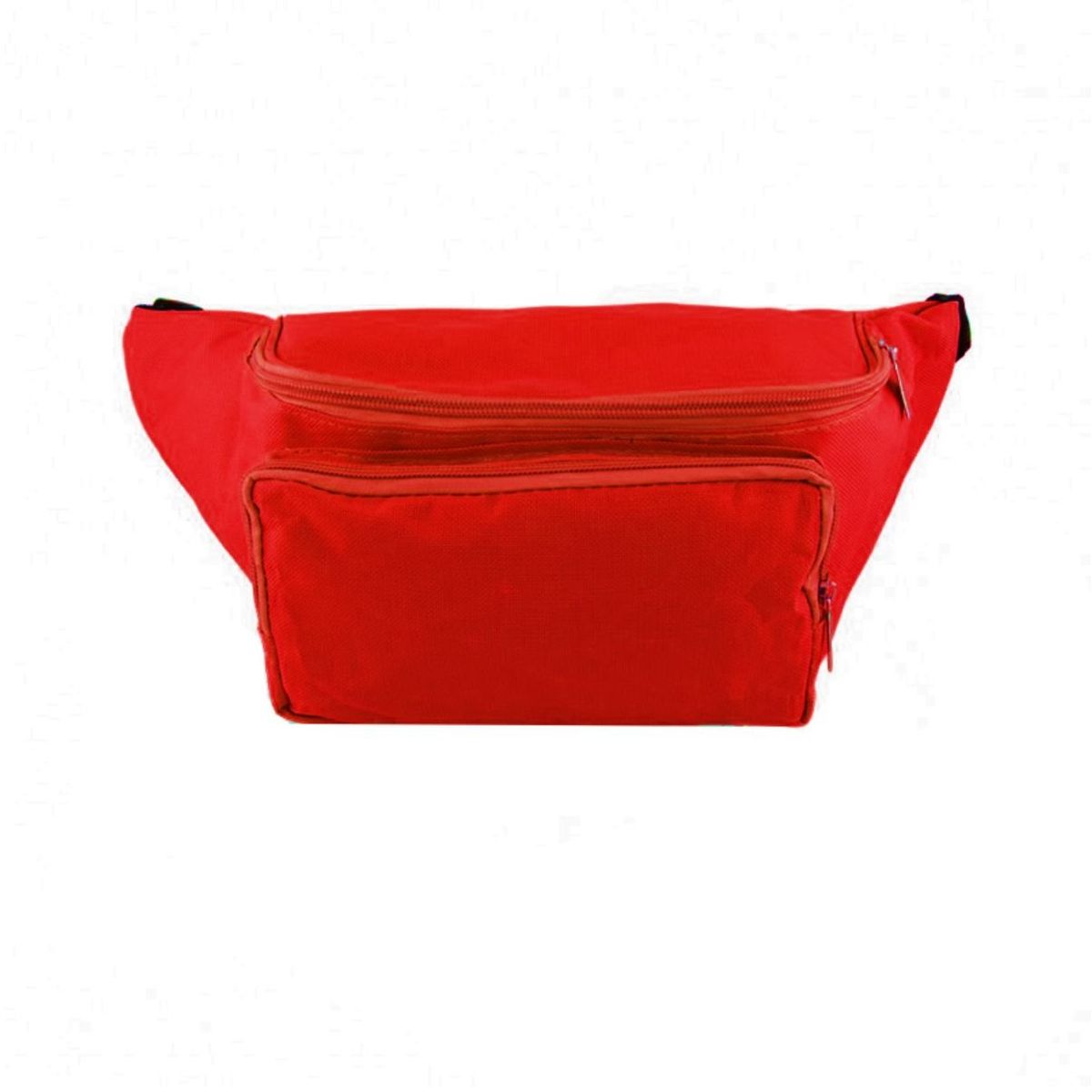 GENERICO - Bolso Canguro Riñonera - 3 bolsillos - Color Rojo.