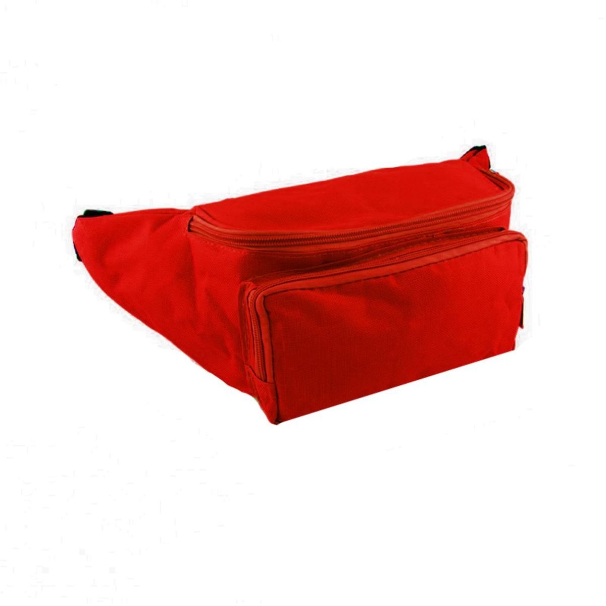 GENERICO - Bolso Canguro Riñonera - 3 bolsillos - Color Rojo.